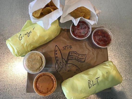 Rockets Gourmet Wraps and Sodas