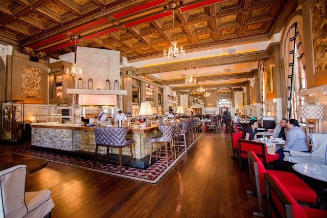 Oak Long Bar + Kitchen